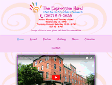 Tablet Screenshot of expressivehand.com